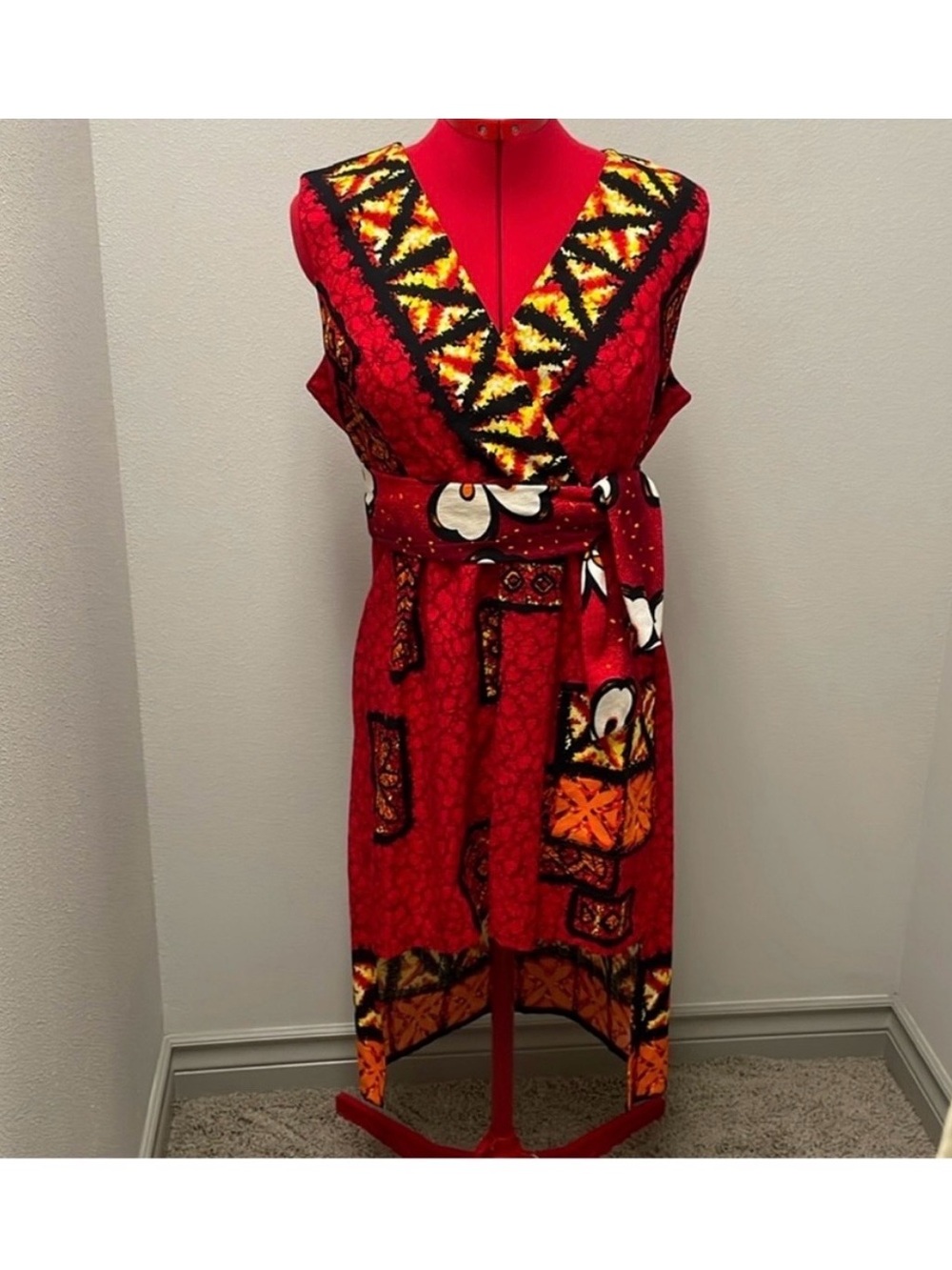 Hawaii Refashioned Vintage Hi Lo Dress with Belt